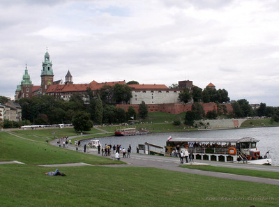 Wawel widziany z Bulwarów
